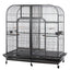 YES4PETS XXXL 185 cm Bird Cage Pet Parrot Aviary  Perch Castor Wheel Removable Divider Cover