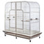 YES4PETS XXXL 185 cm White Bird Cage Pet Parrot Aviary  Perch Castor Wheel Removable Divider Cover