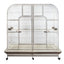 YES4PETS XXXL 185 cm White Bird Cage Pet Parrot Aviary Perch Castor Wheel Removable Divider