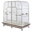 YES4PETS XXXL 185 cm White Bird Cage Pet Parrot Aviary Perch Castor Wheel Removable Divider