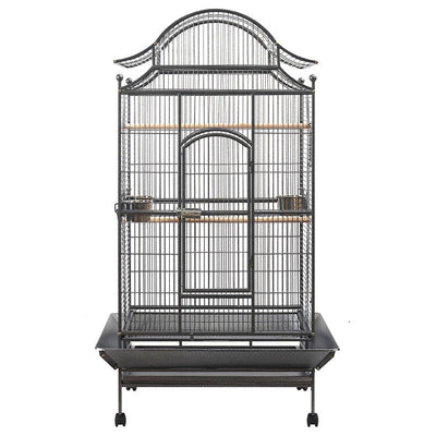 YES4PETS 172cm Large Bird Budgie Cage Parrot Aviary Carrier With Stand & Wheel