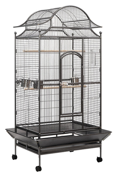 YES4PETS 172cm Large Bird Budgie Cage Parrot Aviary Carrier With Stand & Wheel