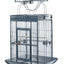 YES4PETS 174 cm Large Bird Budgie Cage Parrot Aviary With Metal Tray and Wheel Skirt
