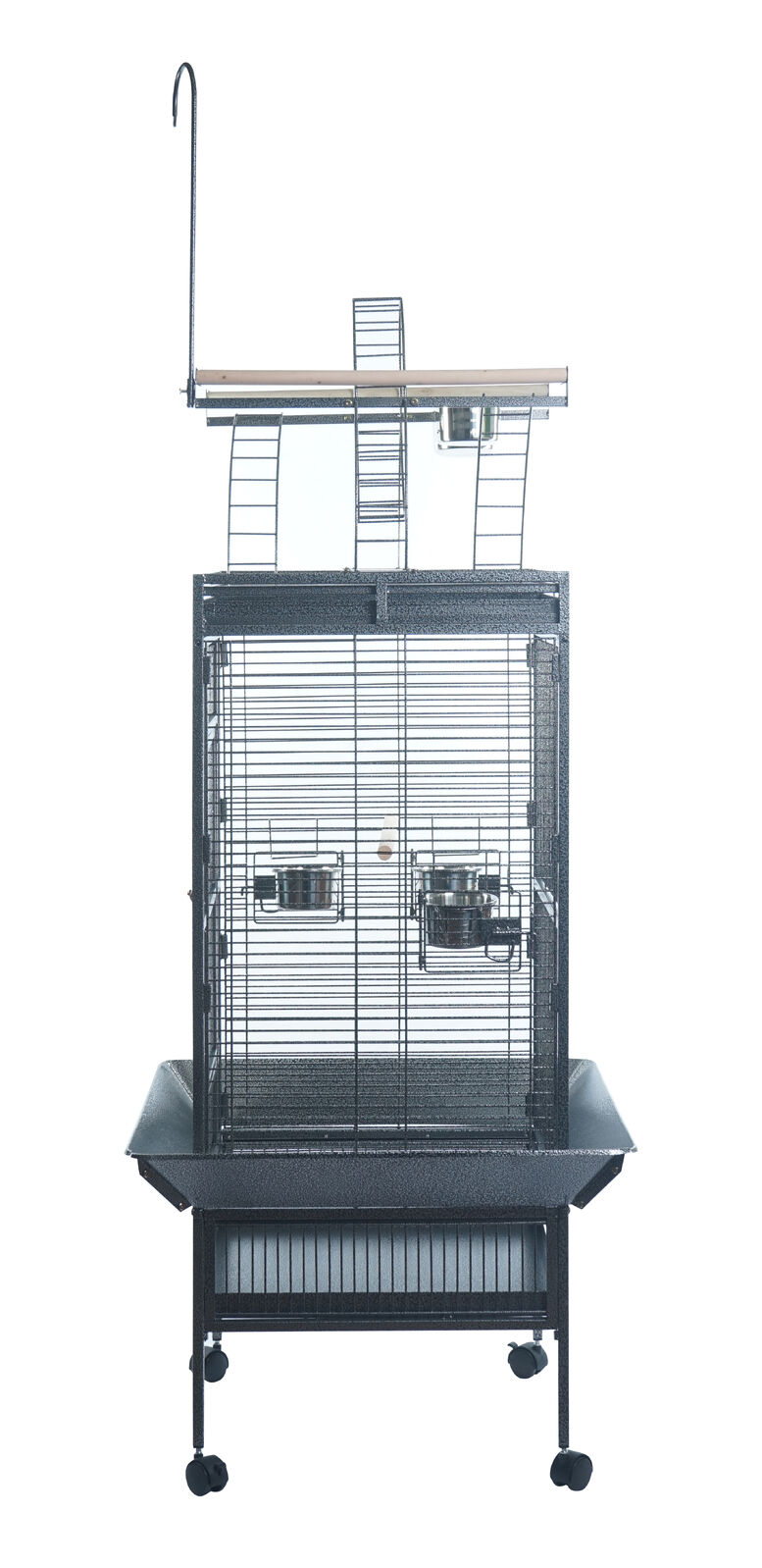 YES4PETS 174 cm Large Bird Budgie Cage Parrot Aviary With Metal Tray and Wheel Skirt