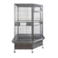 YES4PETS 185cm XXL Corner Bird Cage Pet Parrot Aviary  Perch Castor Wheel With Cover
