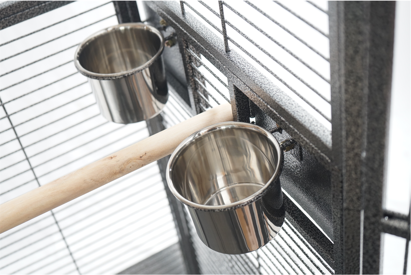 YES4PETS 161 cm XL Corner Bird Cage Pet Parrot Aviary Perch Castor Wheel Stand With Cover