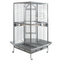 YES4PETS 161 cm XL Corner Bird Cage Pet Parrot Aviary Perch Castor Wheel Stand With Cover