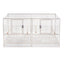 YES4PETS 208cm Stackable White Breeding Bird Budgies Aviary Cage Shelf Wheels