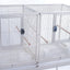 YES4PETS White Breeding Bird Budgies Aviary Cage Shelf Wheels