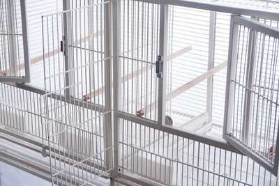 YES4PETS White Breeding Bird Budgies Aviary Cage Shelf Wheels