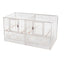 YES4PETS White Stackable Breeding Bird Budgies Aviary Cage