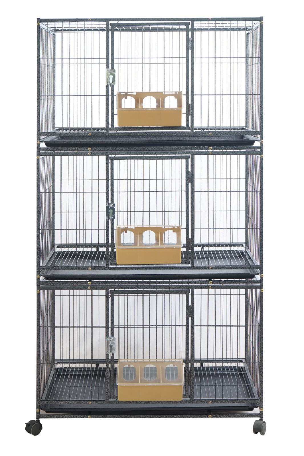 YES4PETS 172cm Breeding Stackable Cages Parrots Macaw Cockatoo Feeders Trays Wheels