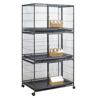 YES4PETS 172cm Breeding Stackable Cages Parrots Macaw Cockatoo Feeders Trays Wheels