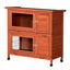 YES4PETS Large Double Storey Rabbit Hutch Guinea Pig Ferret Cage Brown 915 X 450 X 908MM