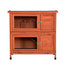YES4PETS Large Double Storey Rabbit Hutch Guinea Pig Ferret Cage Brown 915 X 450 X 908MM