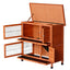 YES4PETS Large Double Storey Rabbit Hutch Guinea Pig Ferret Cage Brown 915 X 450 X 908MM