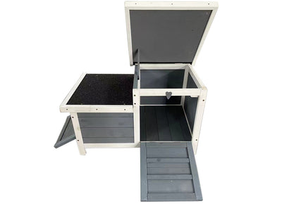 YES4PETS Rabbit Hutch Cat House Cage Guinea Pig Ferret Cage Wooden Outdoor