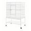 YES4PETS 158 cm White Large Bird Cage Parrot Budgie Aviary With Stand & Cover