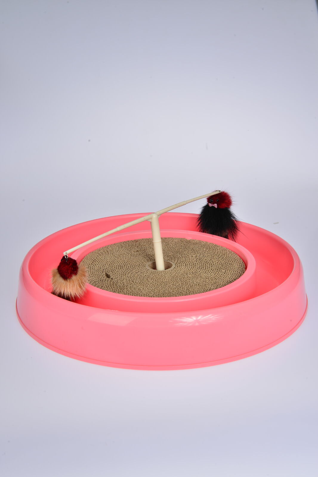 YES4PETS Cat Play Box Kit Pet Toy Kitten Toys Interactive Claw Ball Hunting Toy Pink