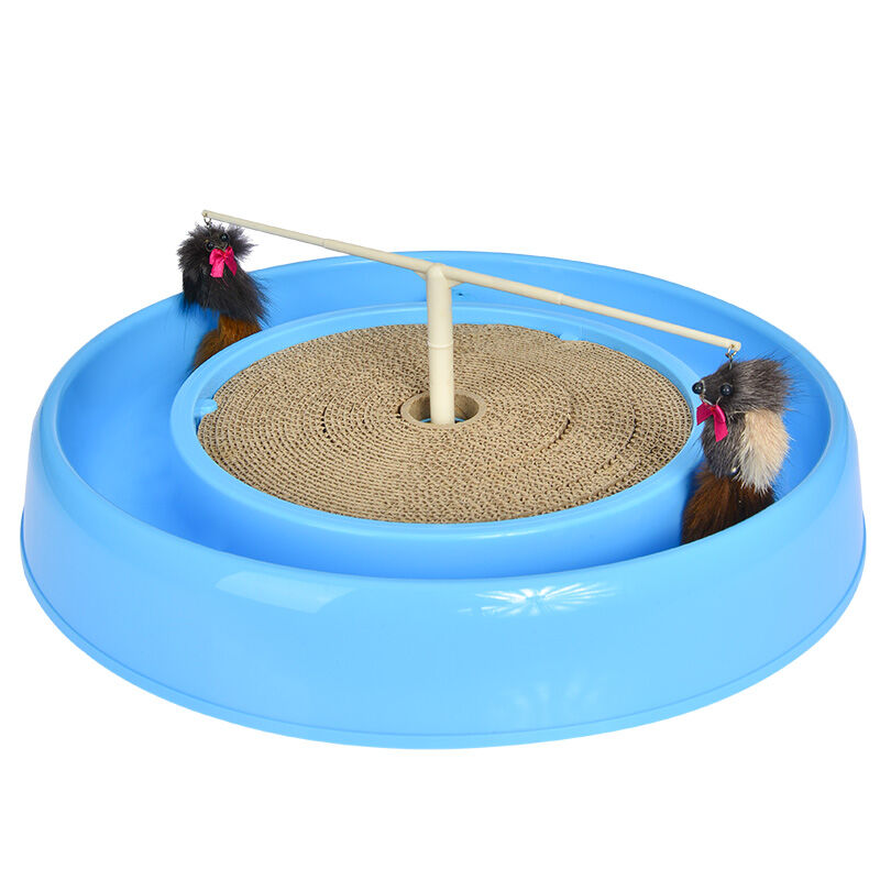 YES4PETS Cat Play Box Kit Pet Toy Kitten Toys Interactive Claw Ball Hunting Toy Pink