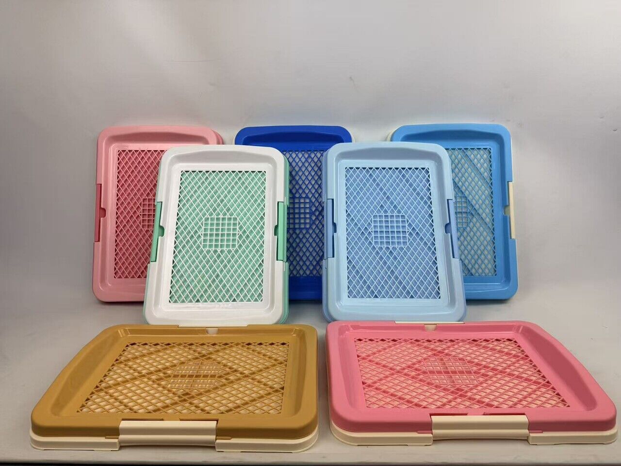 Small Portable Dog Potty Training Tray Pet Puppy Toilet Trays Loo Pad Mat 50x37 cm