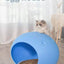 YES4PETS Medium Cave Cat Kitten Box Igloo Cat Bed House Dog Puppy House-Blue