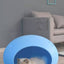 YES4PETS Medium Cave Cat Kitten Box Igloo Cat Bed House Dog Puppy House-Blue