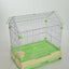 YES4PETS Medium Green Pet Rabbit Cage Guinea Pig Crate Kennel With Potty Tray And Wheel 79x53x73cm
