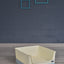 YES4PETS Medium Dog Potty Training Tray Pet Puppy Toilet Trays Loo Pad Mat With Wall Blue
