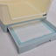 YES4PETS Medium Dog Potty Training Tray Pet Puppy Toilet Trays Loo Pad Mat With Wall Blue