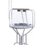 YES4PETS White Bird Cage Parrot Playpen Gym Toy Stand With Ladder On Wheels