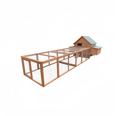YES4PETS XXL Chicken Coop Rabbit Hutch Ferret Cage Hen Chook Cat Kitten House With Run