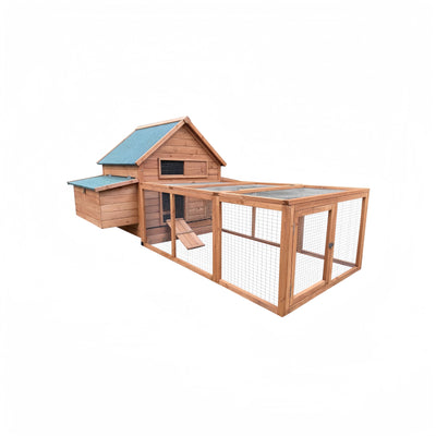 YES4PETS XL Chicken Coop Rabbit Hutch Ferret Cage Hen Chook Cat Kitten House With Run