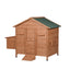 YES4PETS Timber XXL Chicken Coop Rabbit Hutch Cage Hen Chook House