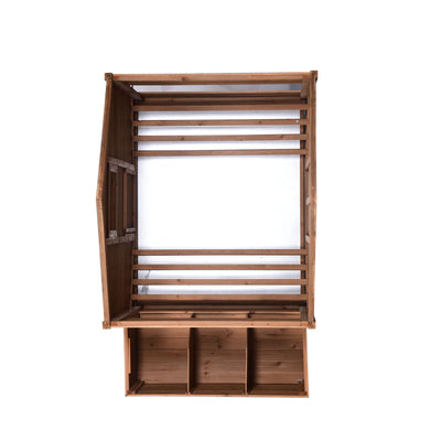 YES4PETS Timber XXL Chicken Coop Rabbit Hutch Cage Hen Chook House