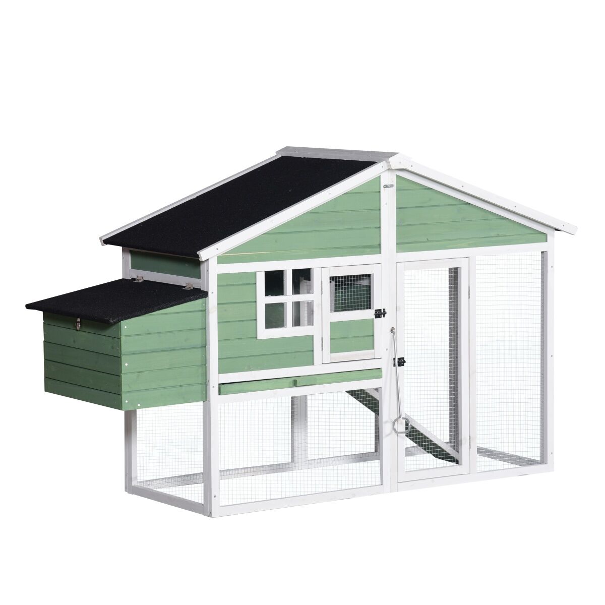 YES4PETS Green Large Chicken Coop Rabbit Hutch Ferret Cat Cage Hen Chook Cat Kitten House