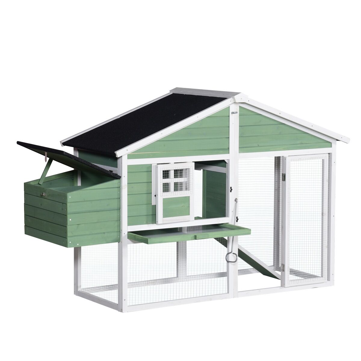 YES4PETS Green Large Chicken Coop Rabbit Hutch Ferret Cat Cage Hen Chook Cat Kitten House