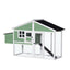 YES4PETS Green Large Chicken Coop Rabbit Hutch Ferret Cat Cage Hen Chook Cat Kitten House