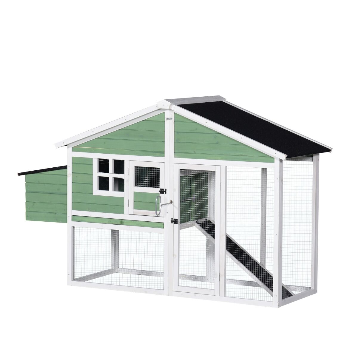 YES4PETS Green Large Chicken Coop Rabbit Hutch Ferret Cat Cage Hen Chook Cat Kitten House