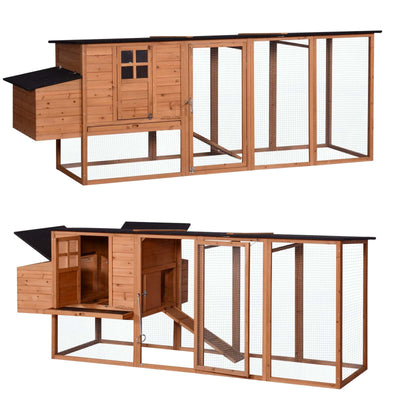 YES4PETS XXL 280cm Chicken Coop Guinea Pig Rabbit Hutch Ferret Cat Guinea Pig House
