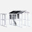 YES4PETS Grey XXXXL Chicken Coop Rabbit Guinea Pig Hutch Ferret Hen Cat Bird House