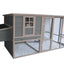 YES4PETS 290 cm XXL Grey Chicken Coop Guinea Pig Rabbit Hutch Ferret Guinea Pig House