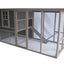YES4PETS 290 cm XXL Grey Chicken Coop Guinea Pig Rabbit Hutch Ferret Guinea Pig House