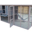 YES4PETS 290 cm XXL Grey Chicken Coop Guinea Pig Rabbit Hutch Ferret Guinea Pig House