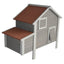 YES4PETS Grey Chicken Coop Rabbit Hutch Cat Cage Hen Chook House