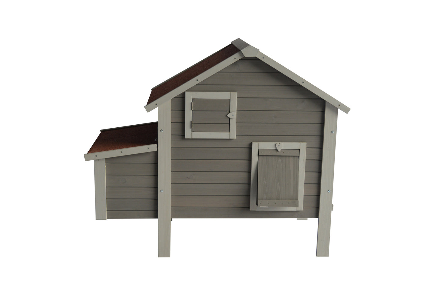 YES4PETS Grey Chicken Coop Rabbit Hutch Cat Cage Hen Chook House