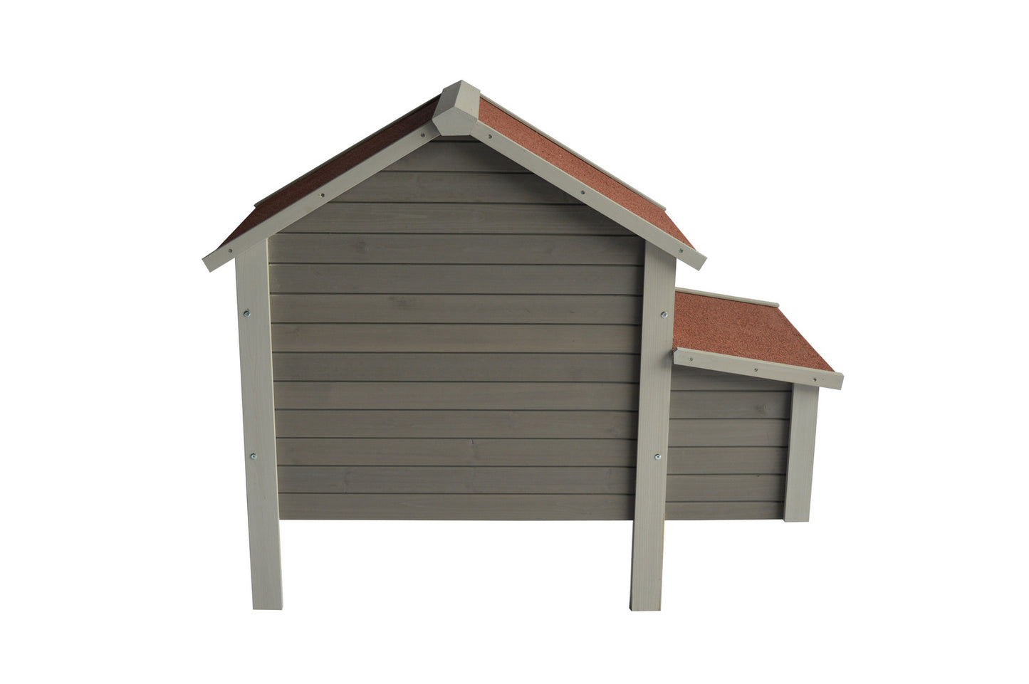 YES4PETS Grey Chicken Coop Rabbit Hutch Cat Cage Hen Chook House