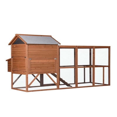 YES4PETS XXXL Chicken Coop Rabbit Hutch Ferret Cage Hen Chook Cat Kitten House With Run
