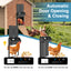 YES4PETS Automatic Aluminum Chicken Coop Door Timer Solar Panel Remote Control Anti Pinch