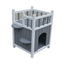 YES4PETS Cat Shelter Condo with Escape Door Rabbit Kitty Dog House Cave